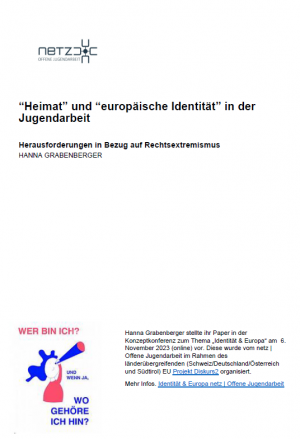 Buchtitel: “Heimat” und “europäische Identität” in der Jugendarbeit