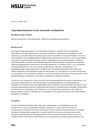 Buchtitel: Jugendpartizipation in der Gemeinde ermöglichen