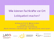 Wie können Fachkräfte vor Ort Lobbyarbeit machen? (Video)